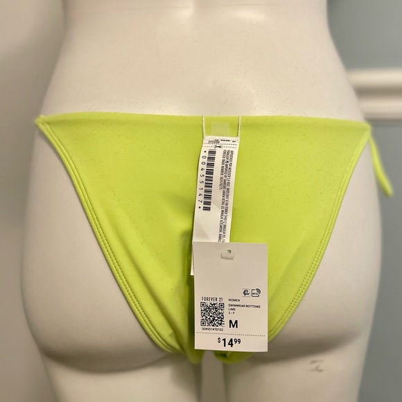 Forever 21 Swim Brand New Forever 2 Neon Green Bikini Bottoms